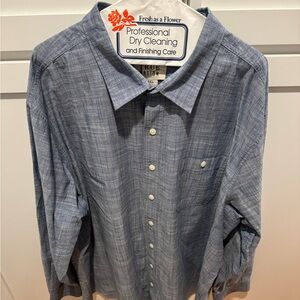 Blue Casual Button Down Shirt